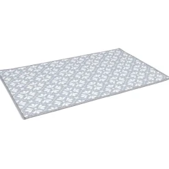 Gifi Nettoyage Et Entretien|Tapis de cuisine latex imprimé bleu 80x50 cm