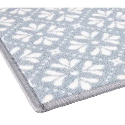 Gifi Nettoyage Et Entretien|Tapis de cuisine latex imprimé bleu 80x50 cm