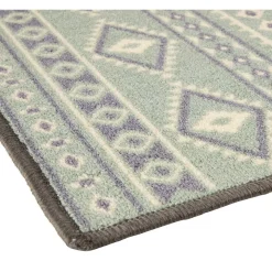 Gifi Nettoyage Et Entretien|Tapis de cuisine latex imprimé vert 80x50 cm