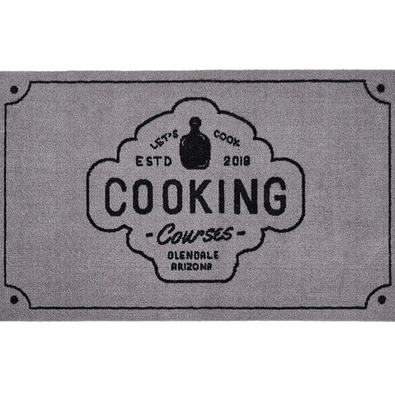 Gifi Nettoyage Et Entretien|Tapis de cuisine rectangulaire gris