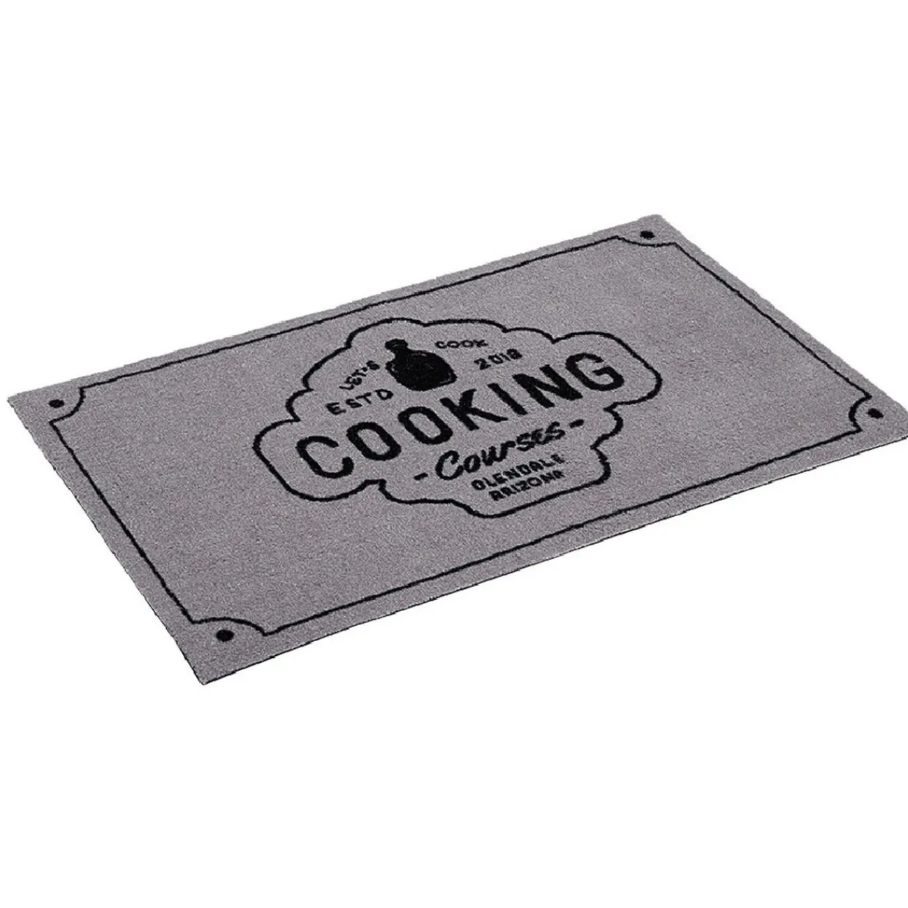Gifi Nettoyage Et Entretien|Tapis de cuisine rectangulaire gris