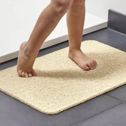 Gifi Aménagement Salle De Bain^Tapis de douche anti-dérapant 60x40cm beige