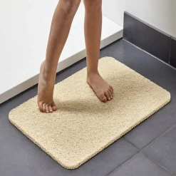 Gifi Aménagement Salle De Bain^Tapis de douche anti-dérapant 60x40cm beige
