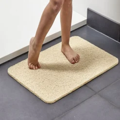 Gifi Aménagement Salle De Bain^Tapis de douche anti-dérapant 60x40cm beige