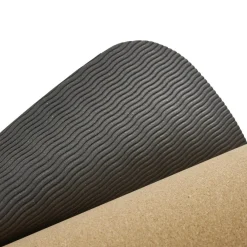 Gifi Bien-Être^Tapis de fitness yoga en liège antidérapant 183x61xép0,5cm