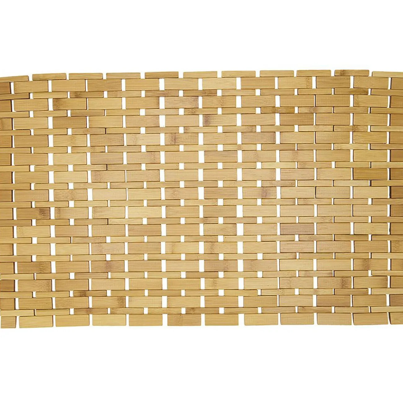Gifi Aménagement Salle De Bain^Tapis de salle de bain bambou rectangulaire 72x45 cm