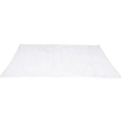 Gifi Aménagement Salle De Bain^Tapis de salle de bain chenille blanc 90x60 cm