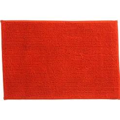 Gifi Aménagement Salle De Bain^Tapis de salle de bain chenille rouge