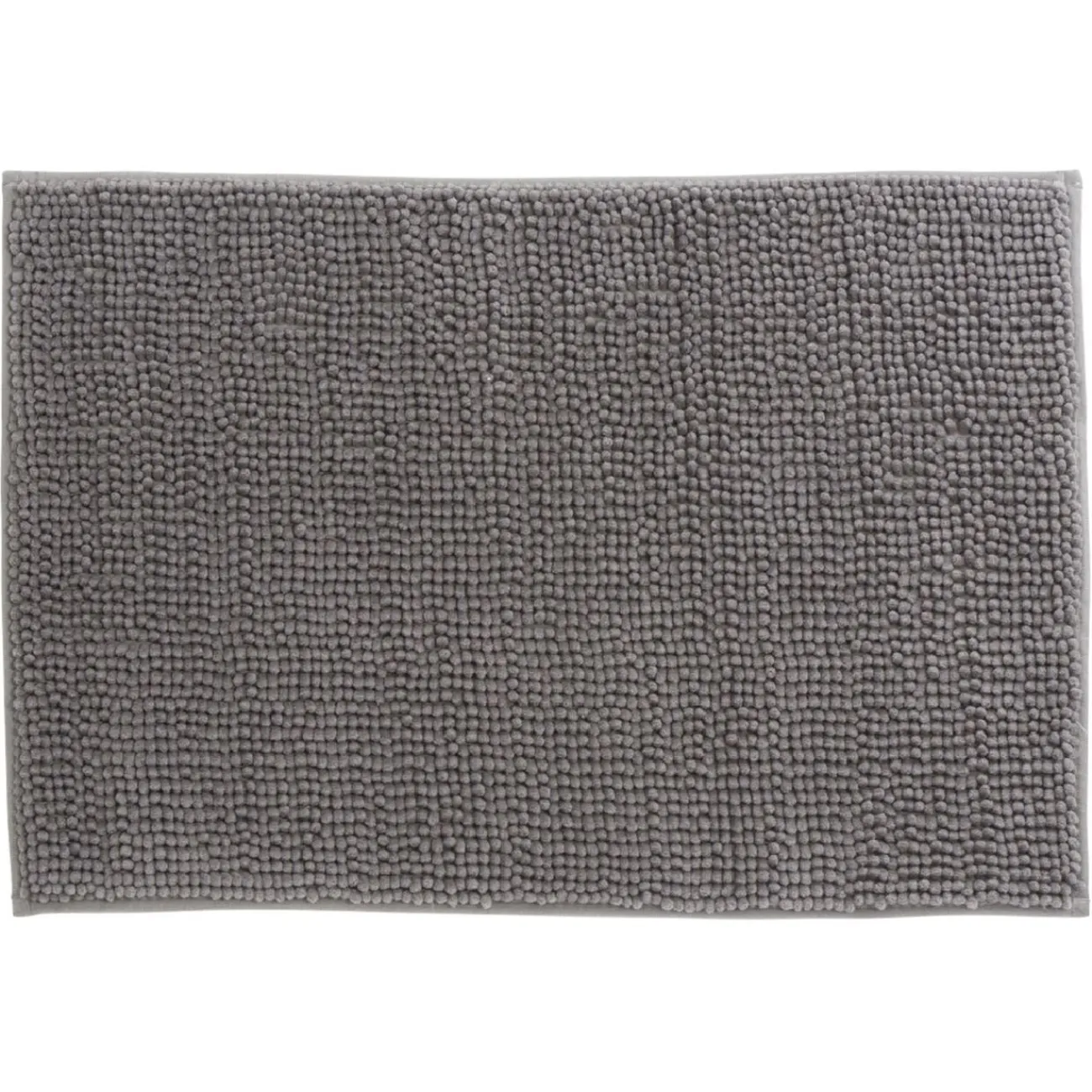 Gifi Aménagement Salle De Bain^Tapis de salle de bain chenille gris 45x65cm
