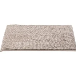 Gifi Aménagement Salle De Bain^Tapis de salle de bain chenille taupe 45x65cm
