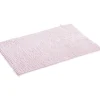 Gifi Aménagement Salle De Bain^Tapis de salle de bain chenille rose 45x65cm