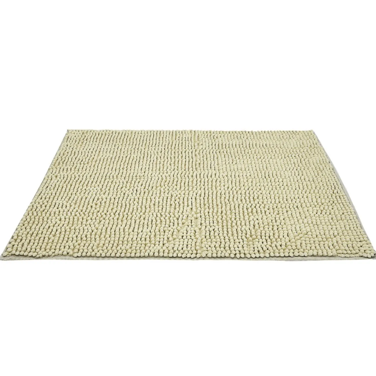 Gifi Aménagement Salle De Bain^Tapis de salle de bain chenille beige 80x50cm