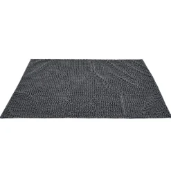 Gifi Aménagement Salle De Bain^Tapis de salle de bain chenille gris 80x50 cm