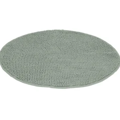 Gifi Aménagement Salle De Bain^Tapis de salle de bain chenille rond gris Ø70 cm