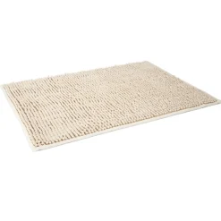 Gifi Aménagement Salle De Bain^Tapis de salle de bain chenille taupe 65x45 cm