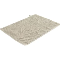 Gifi Aménagement Salle De Bain^Tapis de salle de bain chenille taupe 65x45 cm