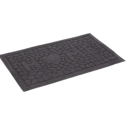 Gifi Nettoyage Et Entretien|Tapis d'entrée antidérapant gris 75x45 cm