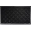 Gifi Nettoyage Et Entretien|Tapis d'entrée extérieur antidérapant 75x45cm polyester et caoutchouc noir