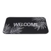 Gifi Nettoyage Et Entretien|Tapis d'entrée extérieur 40x60cm Welcome feuillage noir et blanc