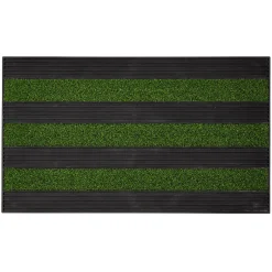 Gifi Nettoyage Et Entretien|Tapis d'entrée grattant noir gris ou noir vert