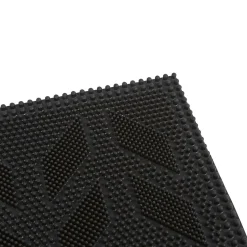 Gifi Nettoyage Et Entretien|Tapis d'entrée rectangulaire picot antidérapant noir