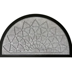 Gifi Nettoyage Et Entretien|Tapis d'extérieur demi lune motif rosace relief 45x75cm