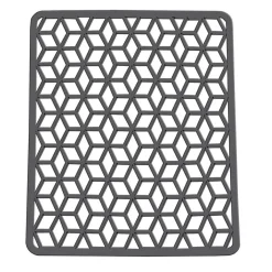 Gifi Nettoyage Et Entretien|Tapis d'évier ajouré rectangulaire gris