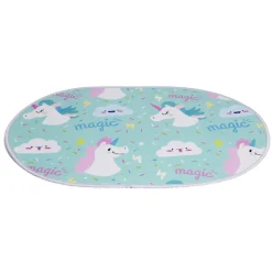 Gifi Aménagement Salle De Bain^Tapis enfant licorne ou crocodile polyester 40x60cm - 2 modèles