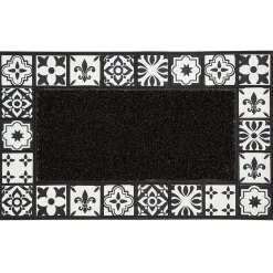 Gifi Nettoyage Et Entretien|Tapis extérieur rectangulaire motif carreau de ciment