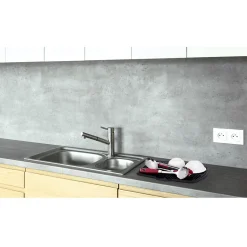 Gifi Nettoyage Et Entretien|Tapis égouttoir à vaisselle en plastique noir