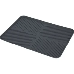 Gifi Tapis égouttoir en plastique rainuré gris - L.40xl.30cm