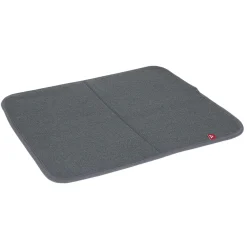 Gifi Tapis égouttoir gris pour évier 45x39cm