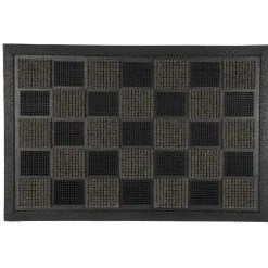 Gifi Nettoyage Et Entretien|Tapis grattant damier noir et gris