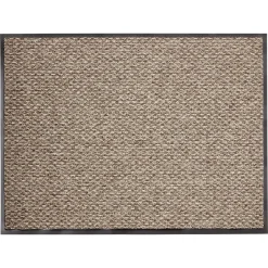 Gifi Nettoyage Et Entretien|Tapis intérieur antipoussière absorbant beige et noir 80x60cm