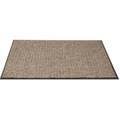 Gifi Nettoyage Et Entretien|Tapis intérieur antipoussière absorbant beige et noir 80x60cm