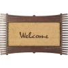 Gifi Nettoyage Et Entretien|Tapis paillasson coco Welcome bordé de lamelles
