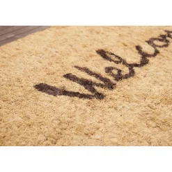 Gifi Nettoyage Et Entretien|Tapis paillasson coco Welcome bordé de lamelles