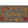 Gifi Nettoyage Et Entretien|Tapis paillasson coco Welcome motif feuilles automne