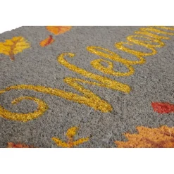 Gifi Nettoyage Et Entretien|Tapis paillasson coco Welcome motif feuilles automne