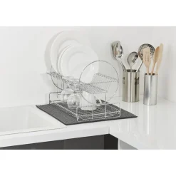 Gifi Nettoyage Et Entretien|Tapis éponge microfibre gris pour évier