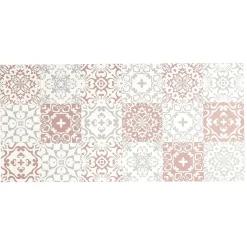Gifi Nettoyage Et Entretien|Tapis pvc imprimé carreau de ciment 100x50 cm gris blanc rouge