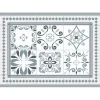 Gifi Nettoyage Et Entretien|Tapis rectangulaire vinyle motif carreau de ciment 70 x 49,5 cm