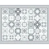 Gifi Nettoyage Et Entretien|Tapis rectangulaire vinyle motif carreau de ciment 120 x 90 cm