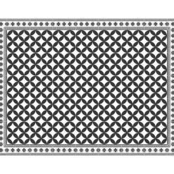 Gifi Nettoyage Et Entretien|Tapis rectangulaire vinyle motif carreau de ciment 120 x 90 cm