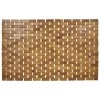Gifi Aménagement Salle De Bain^Tapis salle de bain 100% bambou marron 72x45cm