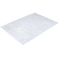 Gifi Aménagement Salle De Bain^Tapis salle de bain chenille blanc