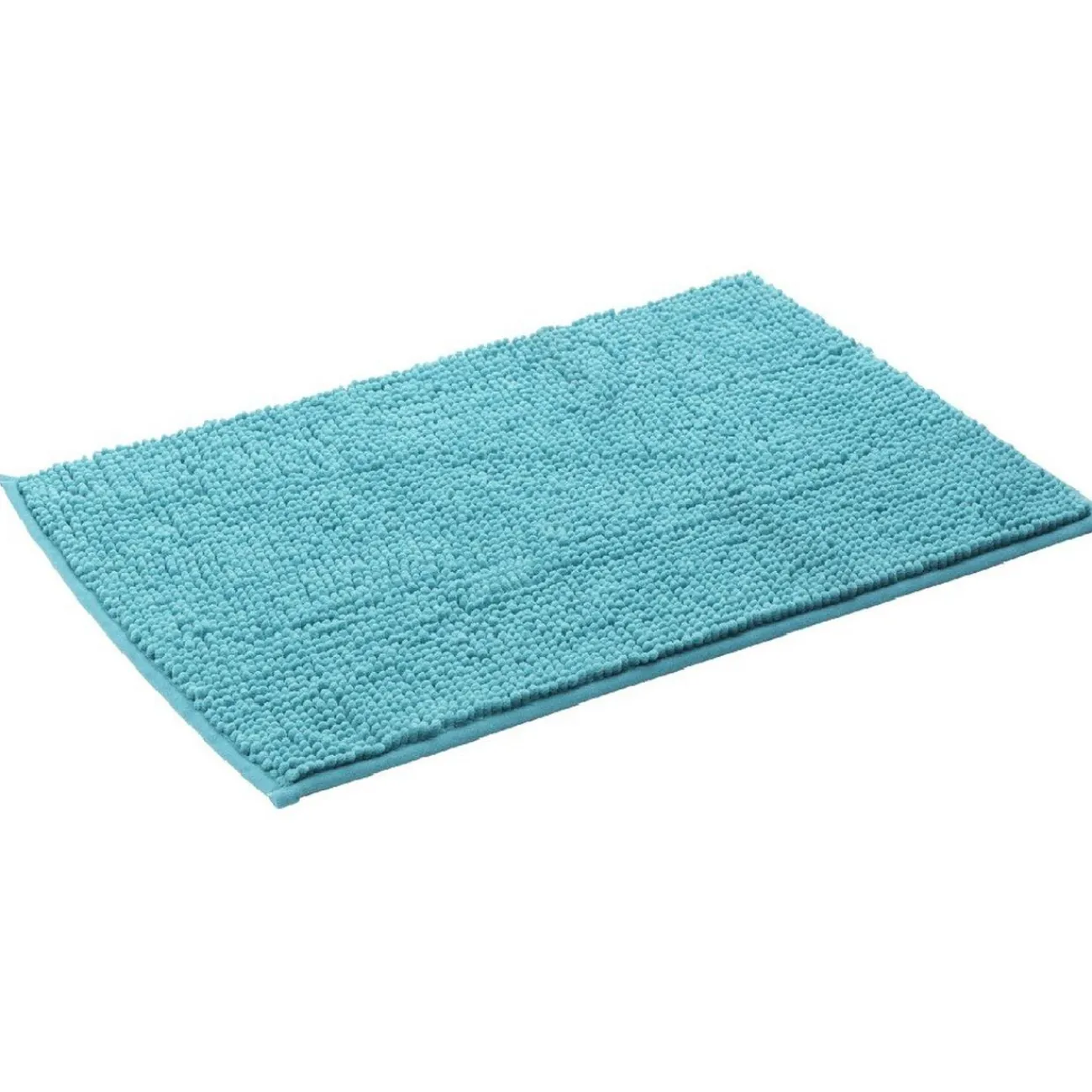 Gifi Aménagement Salle De Bain^Tapis salle de bain chenille uni bleu