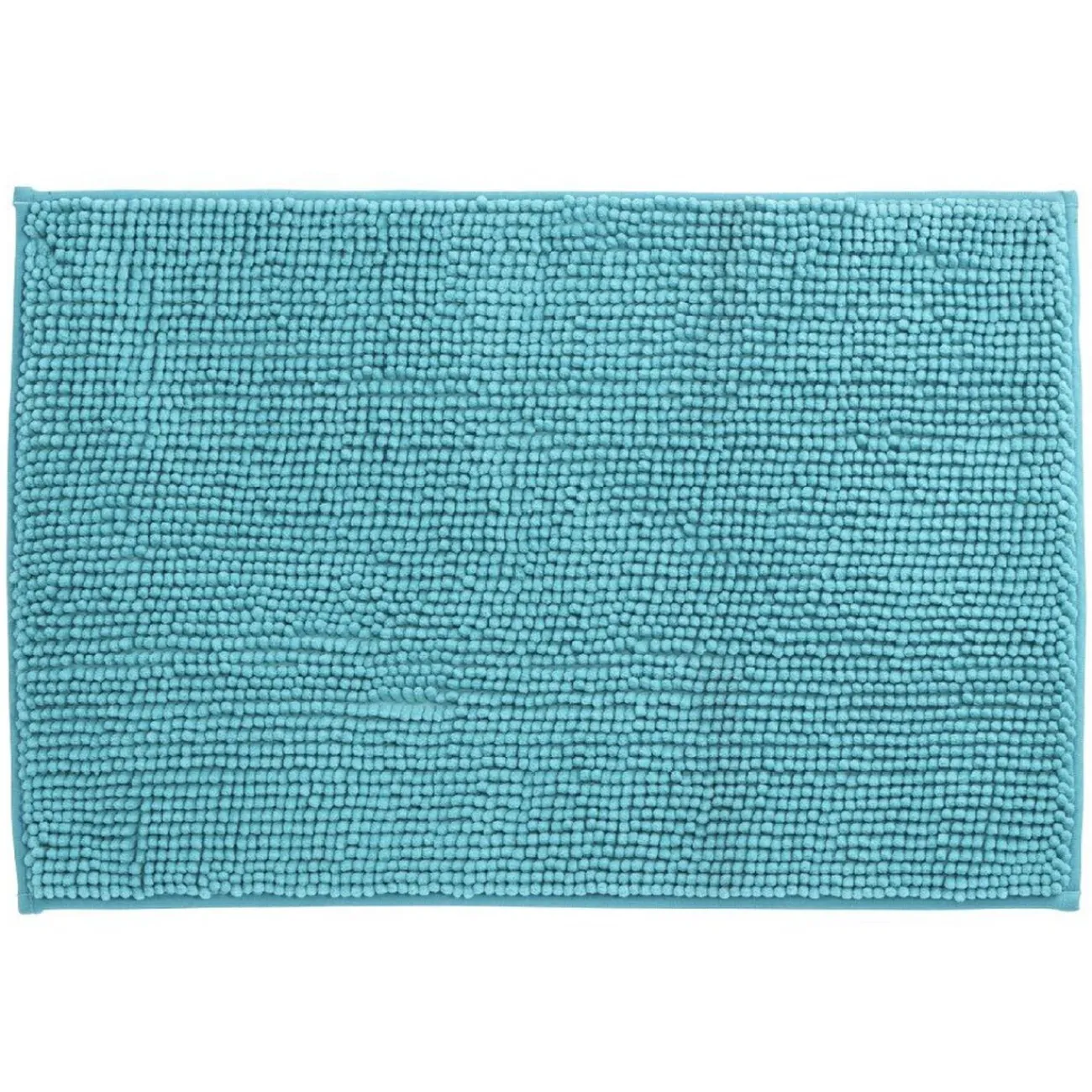 Gifi Aménagement Salle De Bain^Tapis salle de bain chenille uni bleu