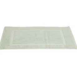 Gifi Aménagement Salle De Bain^Tapis salle de bain coton vert 70x40 cm