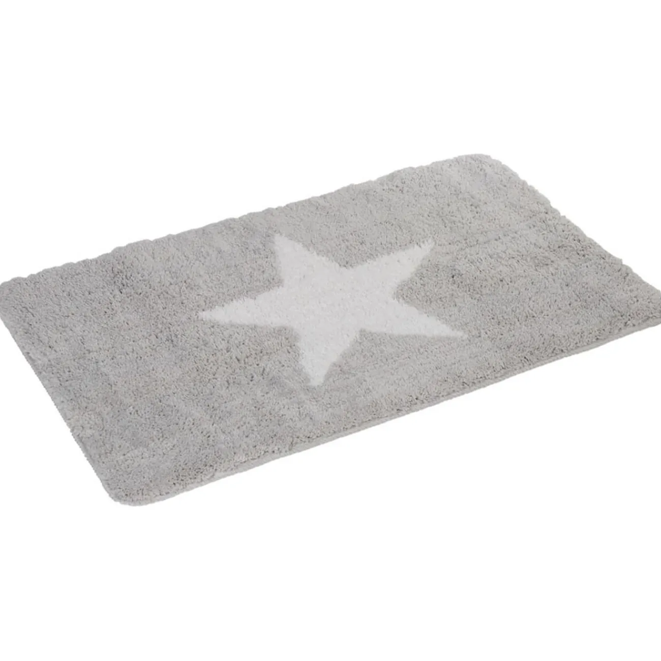 Gifi Aménagement Salle De Bain^Tapis salle de bain gris motif étoile 45x75 cm